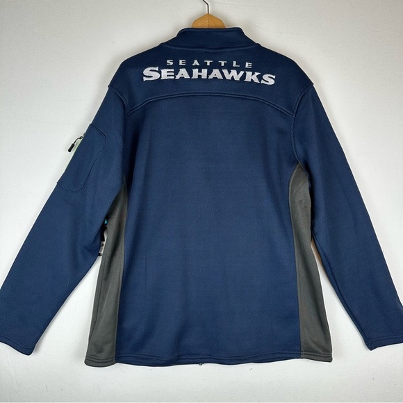 NFL Seattle Seahawks Waffle Fleece Lined Embroidered Full Zip Jacket NWT - Picture 3 of 11